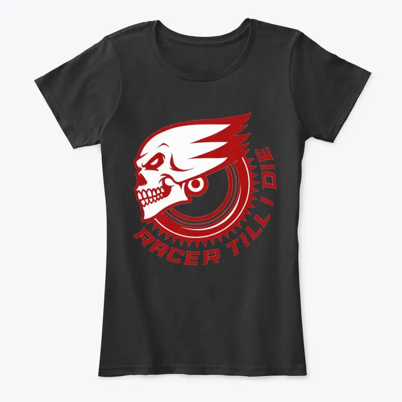 racer till I die wing man back logo