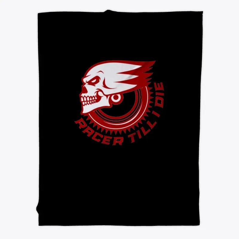 racer till I die wing man back logo